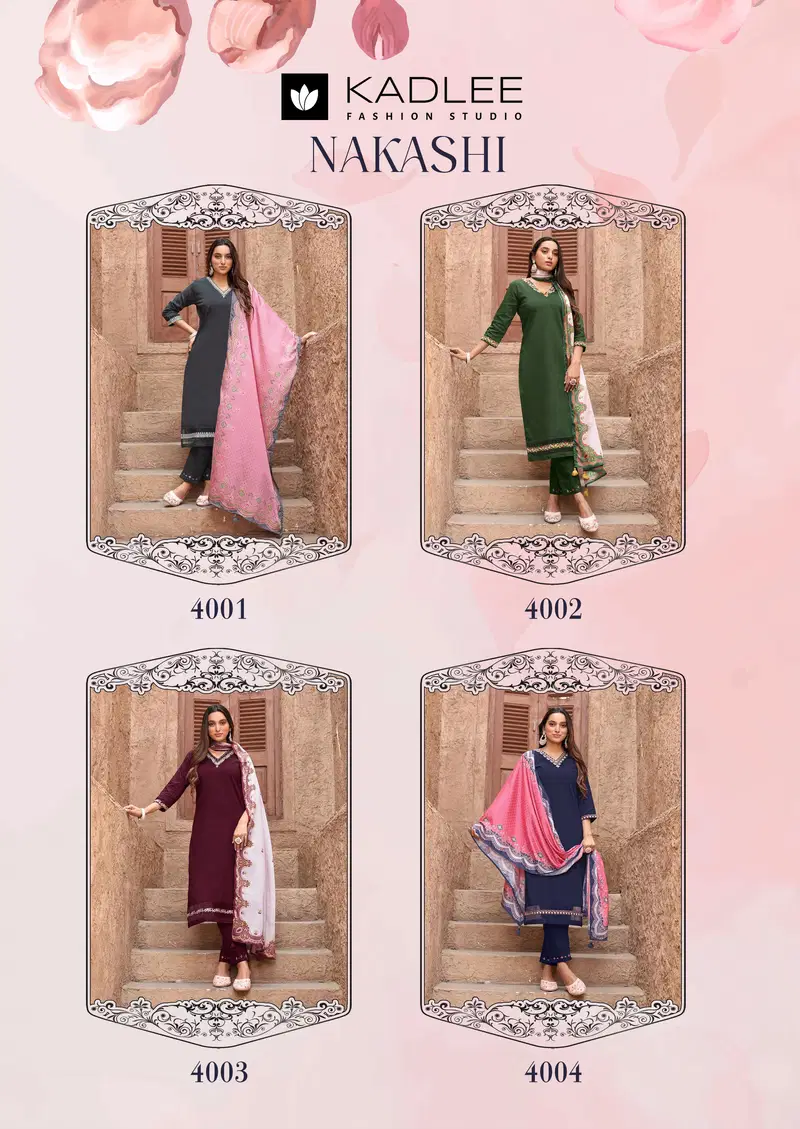 Nakashi By Kadlee Cotton Kurti With Bottom Dupatta Wholesalers In Delhi